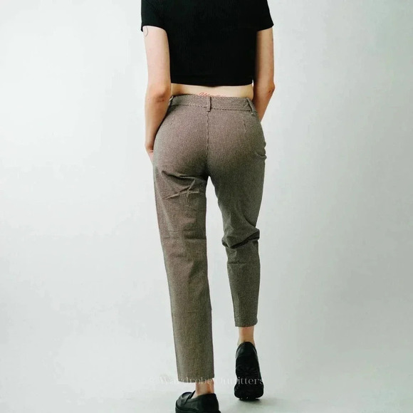 Lizwear Liz Claiborne Gingham Checker Plaid Trouser Pants - 6 - Picture 6 of 11